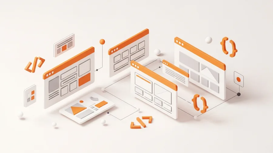 Web Geliştirme illustrasyonu